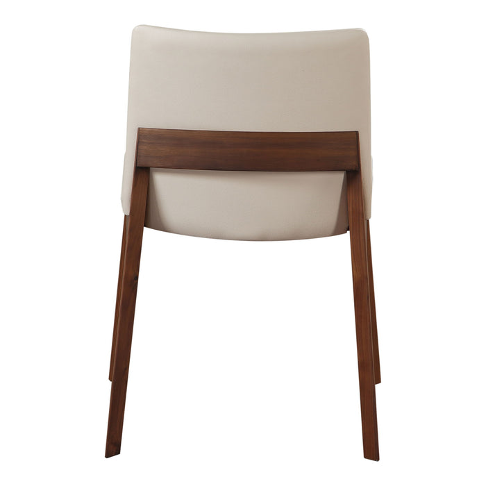 Deco - Dining Chair Chair PVC (Set of 2) - Cream White - JaxCo Furniture