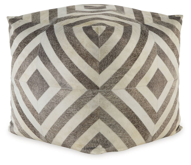 Hartselle - Brown - Pouf - JaxCo Furniture