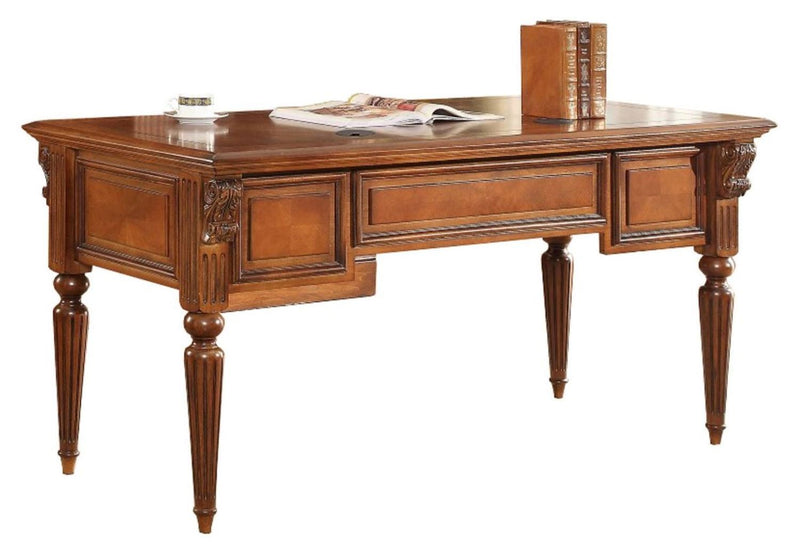 Huntington - Writing Desk - Antique Vintage Pecan - JaxCo Furniture
