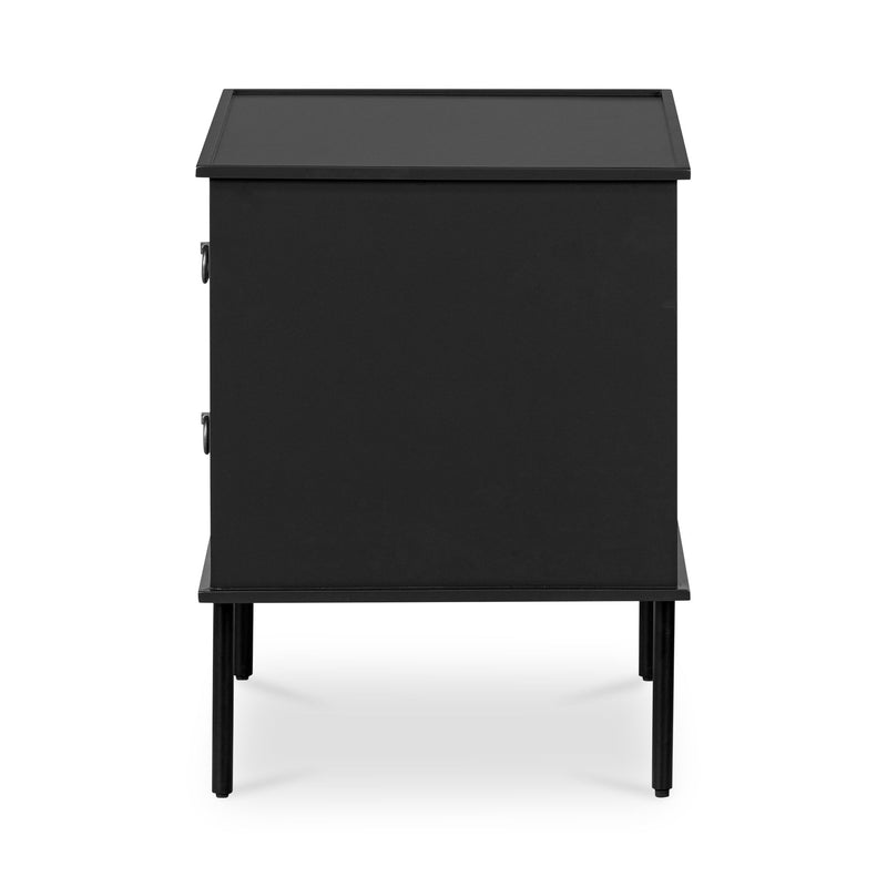 Reagan - Nightstand - Black - JaxCo Furniture