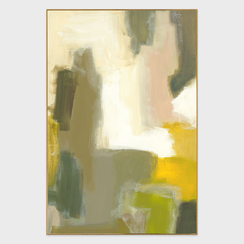 Crave II - 40" x 60" Painting Art by Buddy Whitlock - Green / Beige - JaxCo Furniture