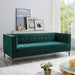 Isaac - Channel Stitch Velvet Sofa - JaxCo Furniture