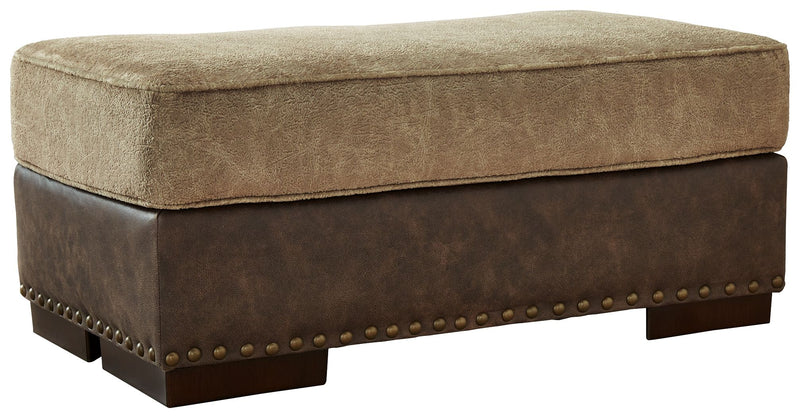 Alesbury - Chocolate - Ottoman - JaxCo Furniture