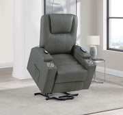 Armstrong - Upholstered Power Lift Massage Recliner - JaxCo Furniture