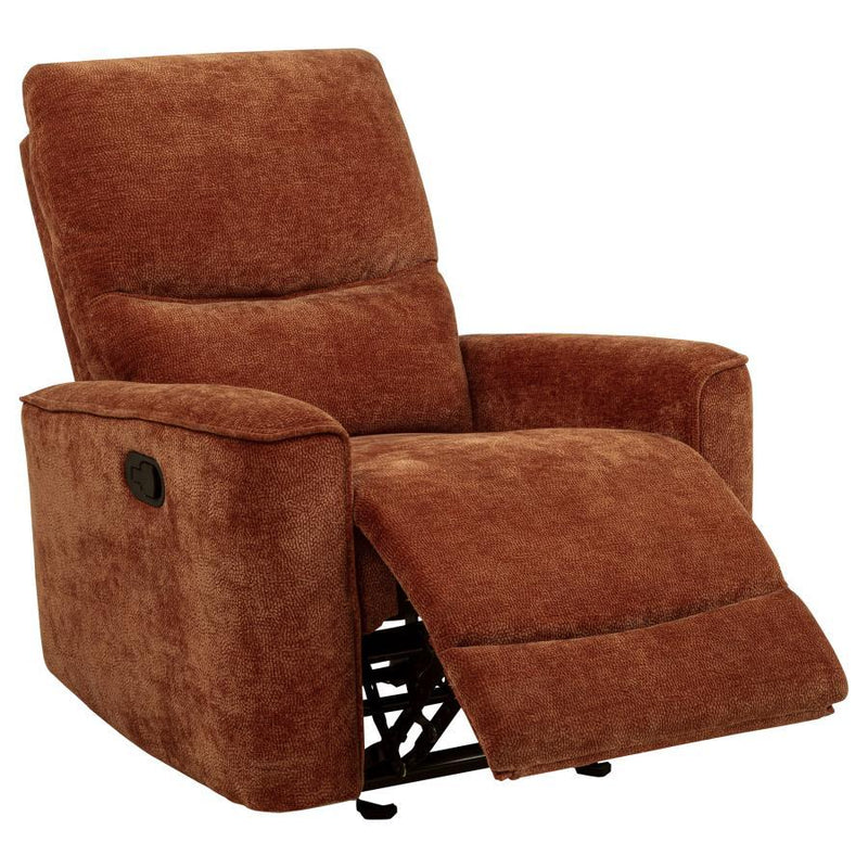 Navarro - Chenille Upholstered Glider Recliner - JaxCo Furniture