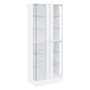 Cabra - 4-door LED Curio Display Cabinet - JaxCo Furniture