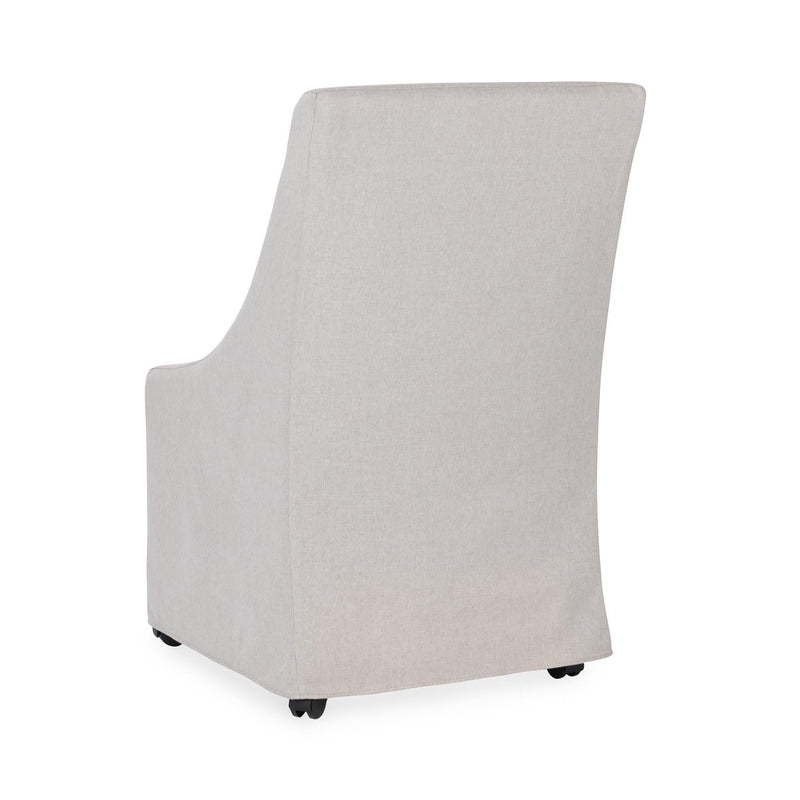 Warwick - Upholstered Rolling Dining Chair - JaxCo Furniture