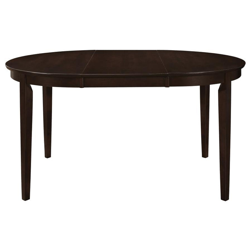 Gabriel - Oval Extension Leaf Dining Table - Cappuccino - JaxCo Furniture