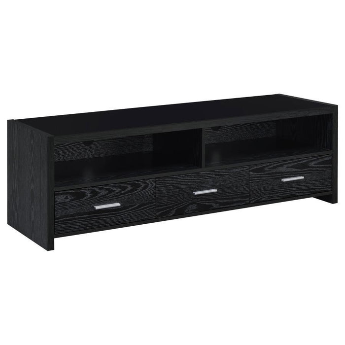 Alton - 3-drawer Black Oak TV Console - JaxCo Furniture