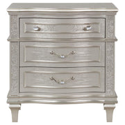 Evangeline - 3-Drawer Nightstand - Silver Oak - JaxCo Furniture