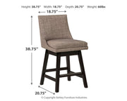 Tallenger - Swivel Barstool (Set of 2) - JaxCo Furniture