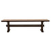 Bexley - Wood Dining Bench - Natural Honey And Smokey Black - JaxCo Furniture