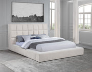 Dreux - Upholstered Panel Platform Bed - JaxCo Furniture