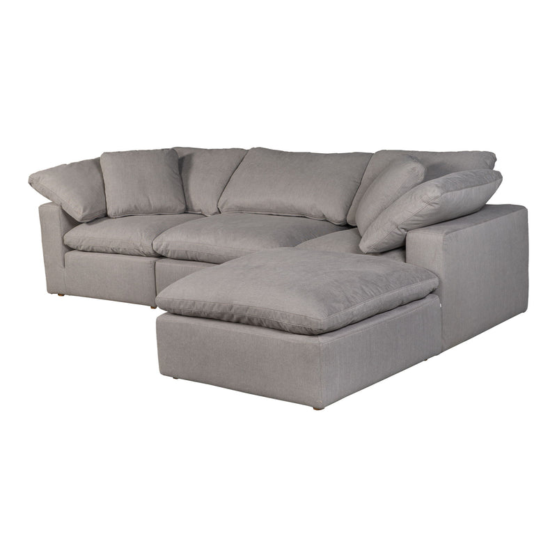 Terra - Livesmart Fabric Condo Lounge Modular Sectional - Light Gray - JaxCo Furniture