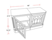 Huntington - Expandable Console - Antique Vintage Pecan - JaxCo Furniture