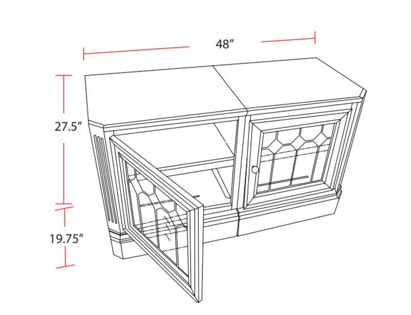 Huntington - Expandable Console - Antique Vintage Pecan - JaxCo Furniture