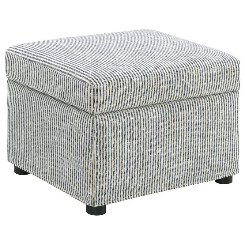 Winter - Upholstered Hydraulic Lift Top Storage Ottoman - JaxCo Furniture