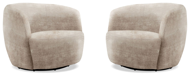 Carina - Swivel Barrel Chair - JaxCo Furniture