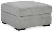 Casselbury - Cement - Ottoman With Storage - JaxCo Furniture