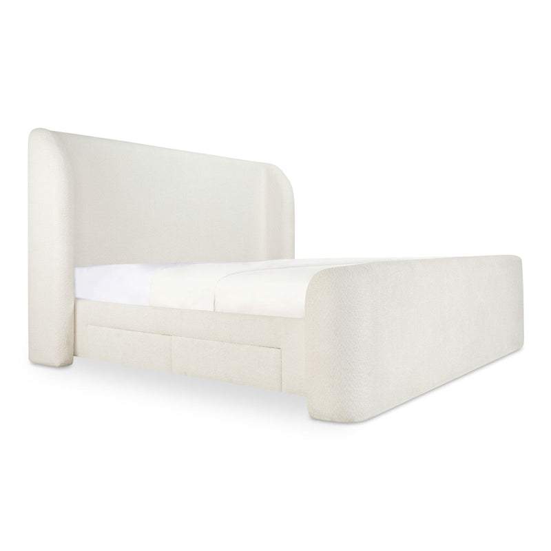 Sophia - Queen Bed - Cream - JaxCo Furniture