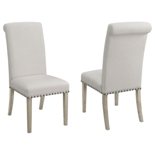 Salem - Fabric Upholstered Dining Side Chair (Set of 2) - Beige - JaxCo Furniture