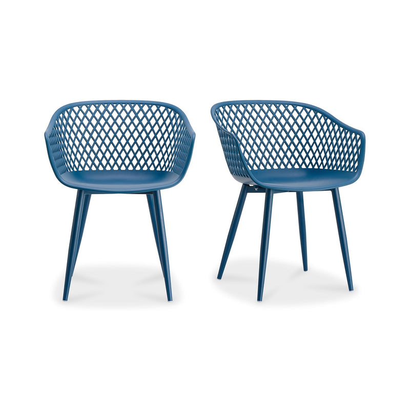 Piazza - Outdoor Chair (Set of 2) - Blue - JaxCo Furniture