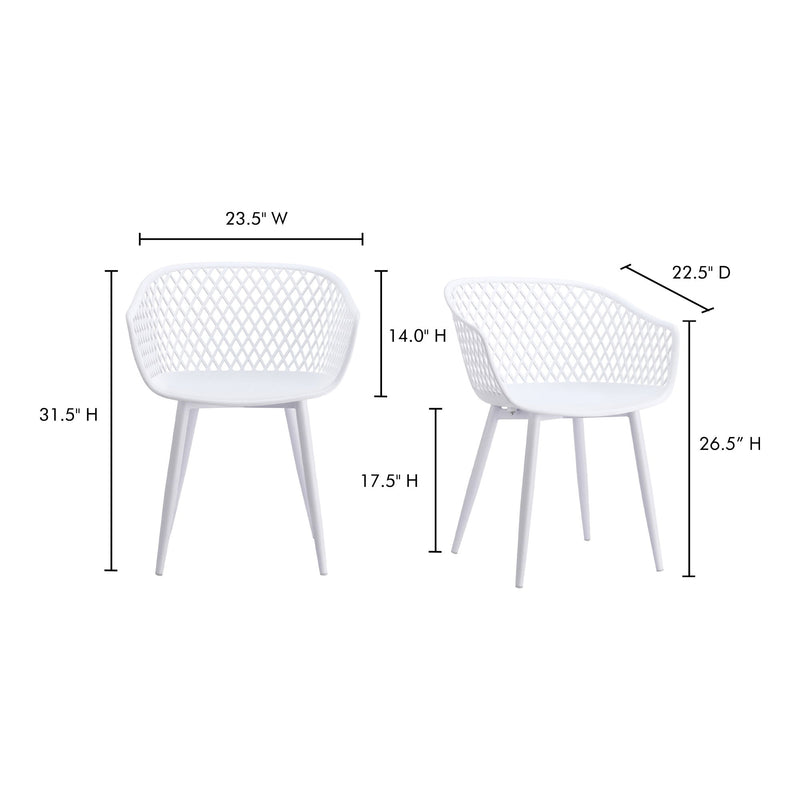 Piazza - Outdoor Chair (Set of 2) - White - JaxCo Furniture