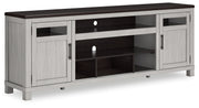 Darborn - Gray / Brown - XL TV Stand W/Fireplace Option - JaxCo Furniture