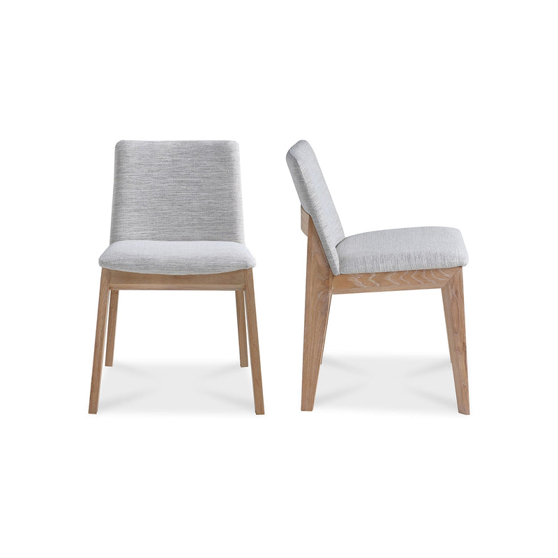 Deco - Oak Dining Chair (Set of 2) - Light Gray - JaxCo Furniture