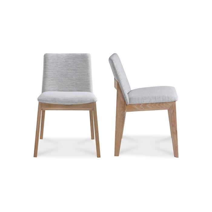 Deco - Oak Dining Dining Chair (Set of 2) - Light Gray - JaxCo Furniture