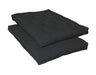 8" Premium Futon Pad - Black - JaxCo Furniture