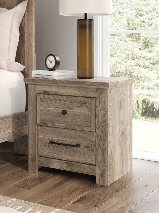Rusticott - Two Drawer Night Stand - Brown - JaxCo Furniture
