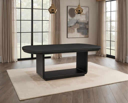 Leandro - 78" Extension Dining Room Table - Burnished Black - JaxCo Furniture