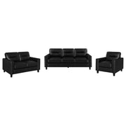 Scotland - Faux Leather Upholstered Sofa Set - JaxCo Furniture