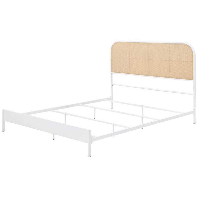 Amherst - Radio Weave Rattan Metal Bed - JaxCo Furniture