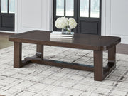Breckington - Dark Brown - Rectangular Cocktail Table - JaxCo Furniture