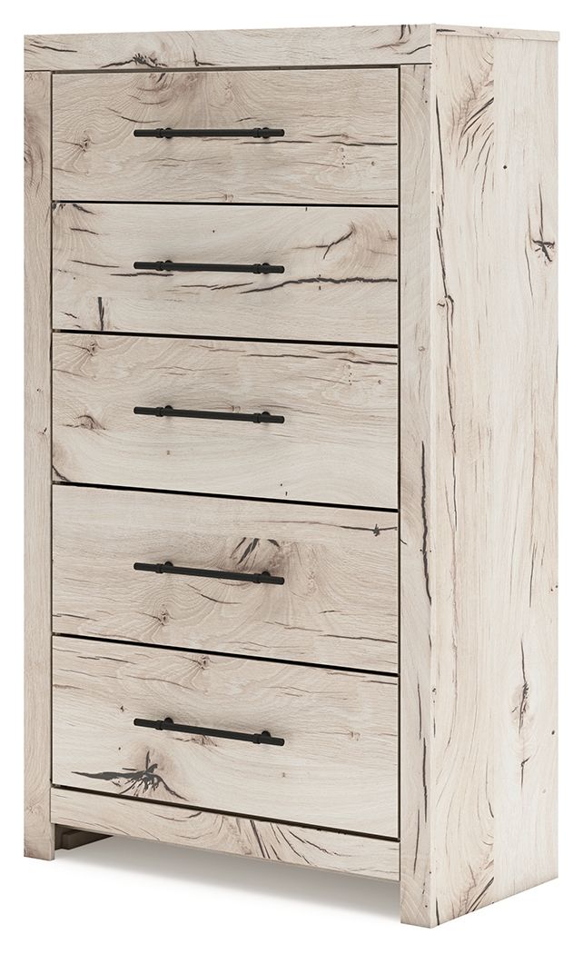 Lawroy - Light Natural - Five Drawer Chest - JaxCo Furniture
