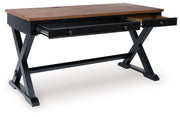 Wildenauer - Brown / Black - Home Office Desk - JaxCo Furniture