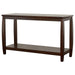 Dixon - Wood Entryway Console Table With Shelf - Cappuccino - JaxCo Furniture