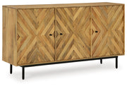 Cadewick - Natural - Accent Cabinet - JaxCo Furniture