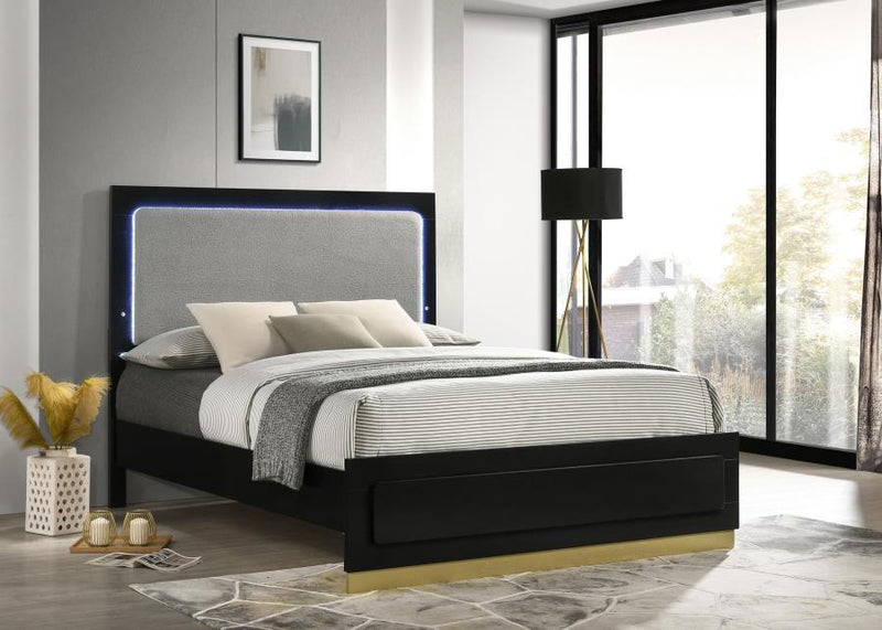 Caraway - Wood LED Panel Bed - JaxCo Furniture