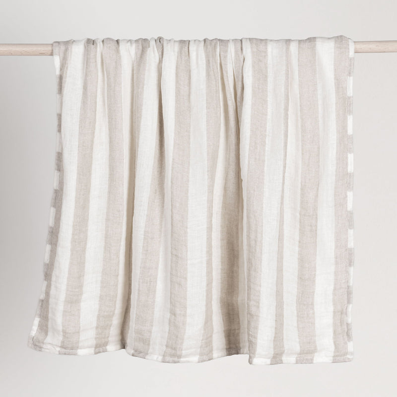 Throws - TC Atwater Throw - Ivory / Gray - JaxCo Furniture
