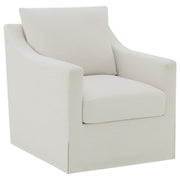 Winter - Upholstered Sloped Arm Accent Swivel Chair - JaxCo Furniture