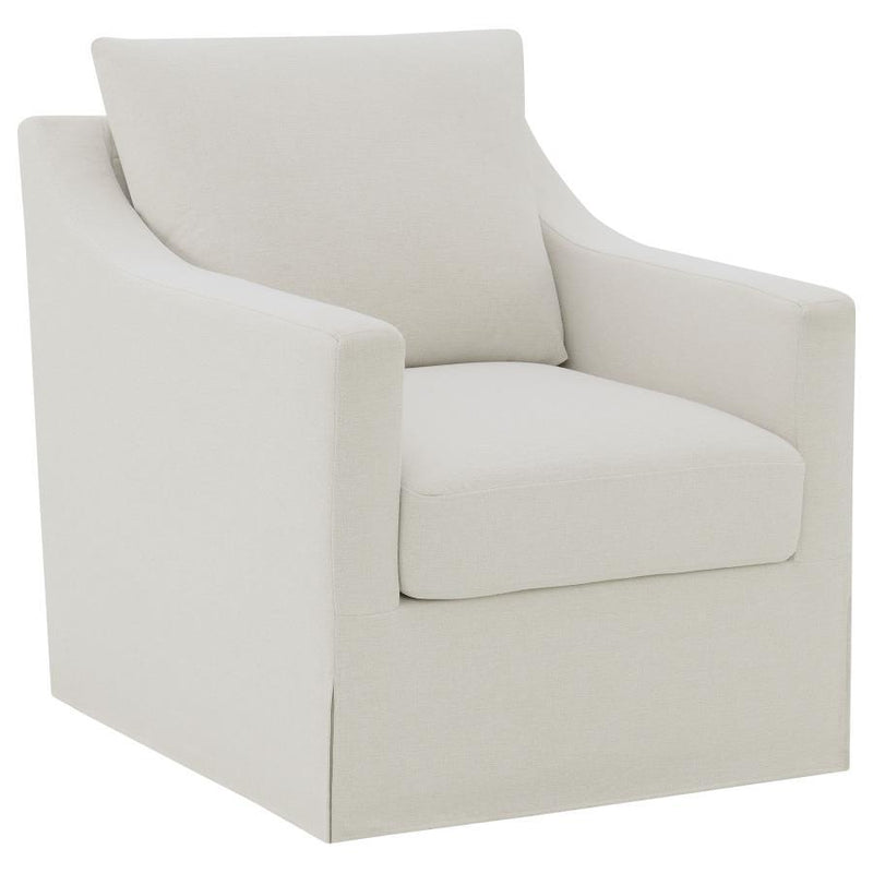 Winter - Upholstered Sloped Arm Accent Swivel Chair - JaxCo Furniture