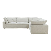 Clay - Classic L Modular Sectional - Pearl Silver - JaxCo Furniture