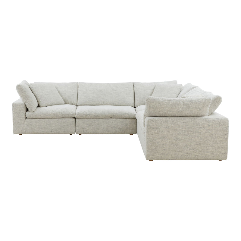 Clay - Classic L Modular Sectional - Pearl Silver - JaxCo Furniture