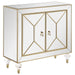 Lupin - 2-Door Mirrored Storage Accent Cabinet - Champagne - JaxCo Furniture