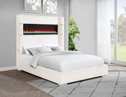 Tisdall - Upholstered Fireplace Bed - JaxCo Furniture
