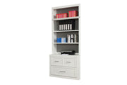 Catalina - Lateral File And Hutch - Cottage White - JaxCo Furniture