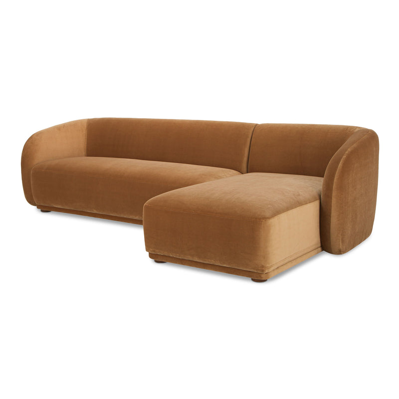 Faye - Right Sectional - Tan - JaxCo Furniture